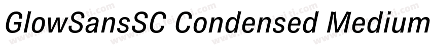 GlowSansSC Condensed Medium BrownSt字体转换